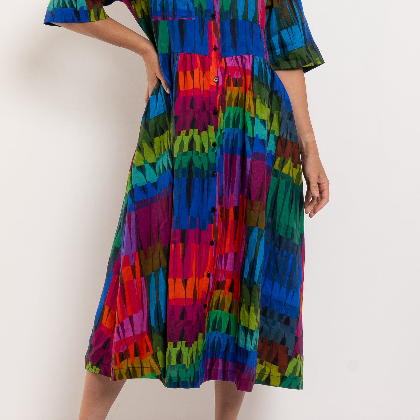 ELK Llinen Light Dress Lind Dark Print