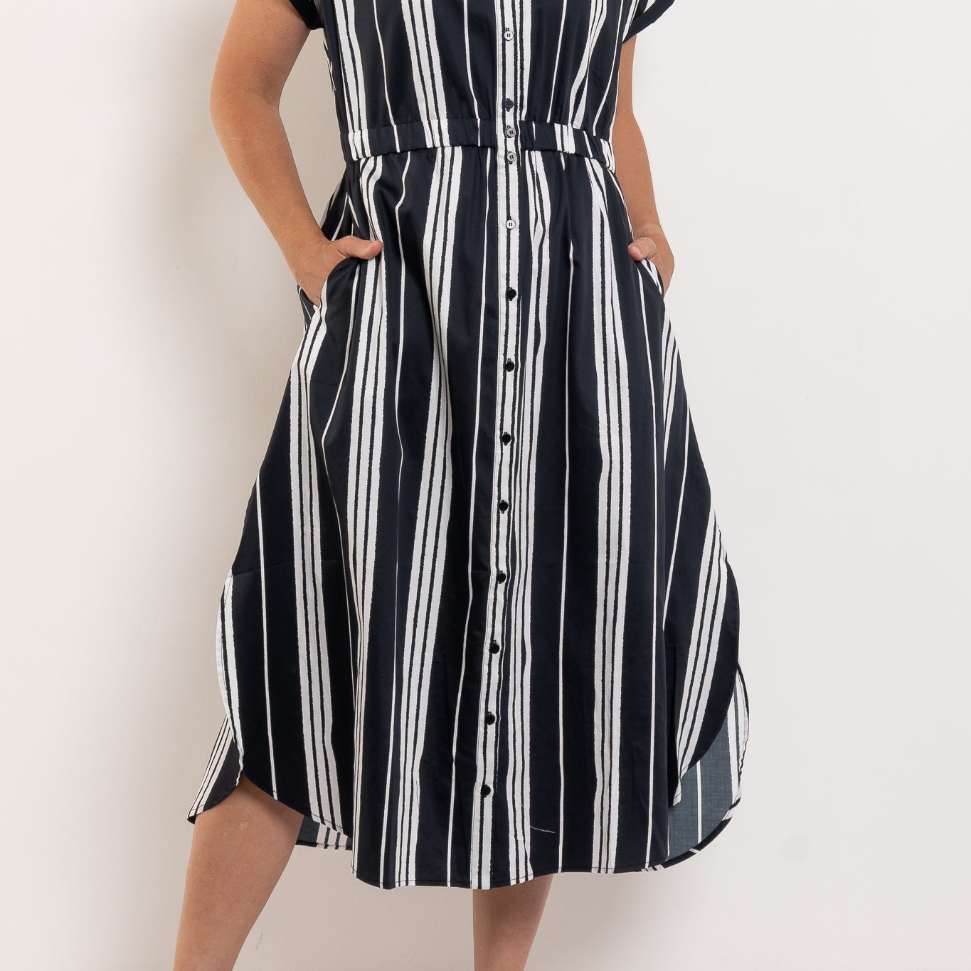 ELK Reza Shirt Dress Fez Print Black