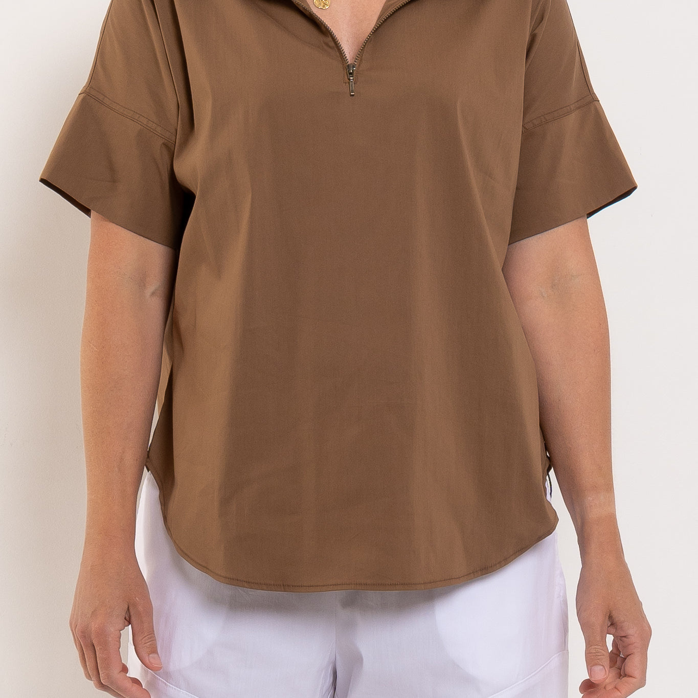 Mela Purdie Half Zip Shirt Microprene