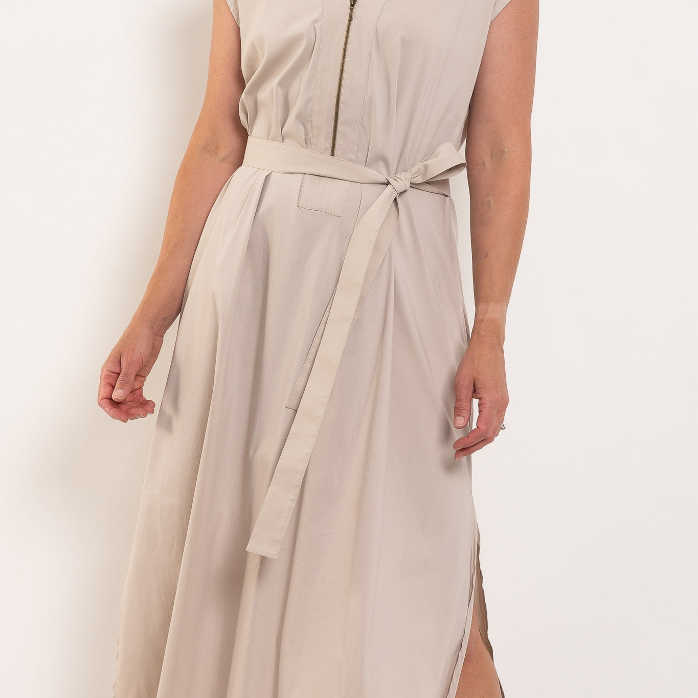 Mela Purdie Zip Slice Dress Microprene