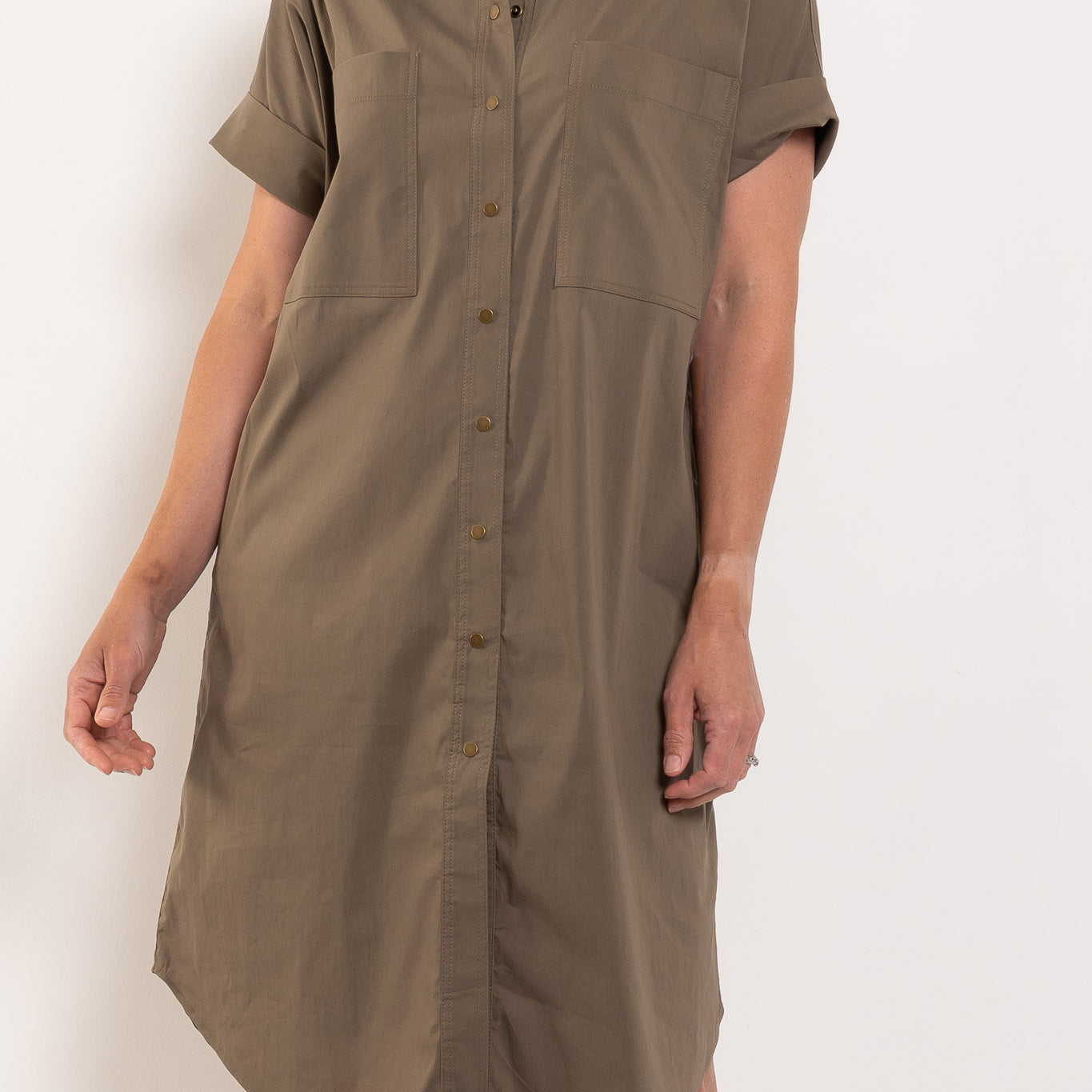 Mela Purdie Stud Shell Dress Microprene