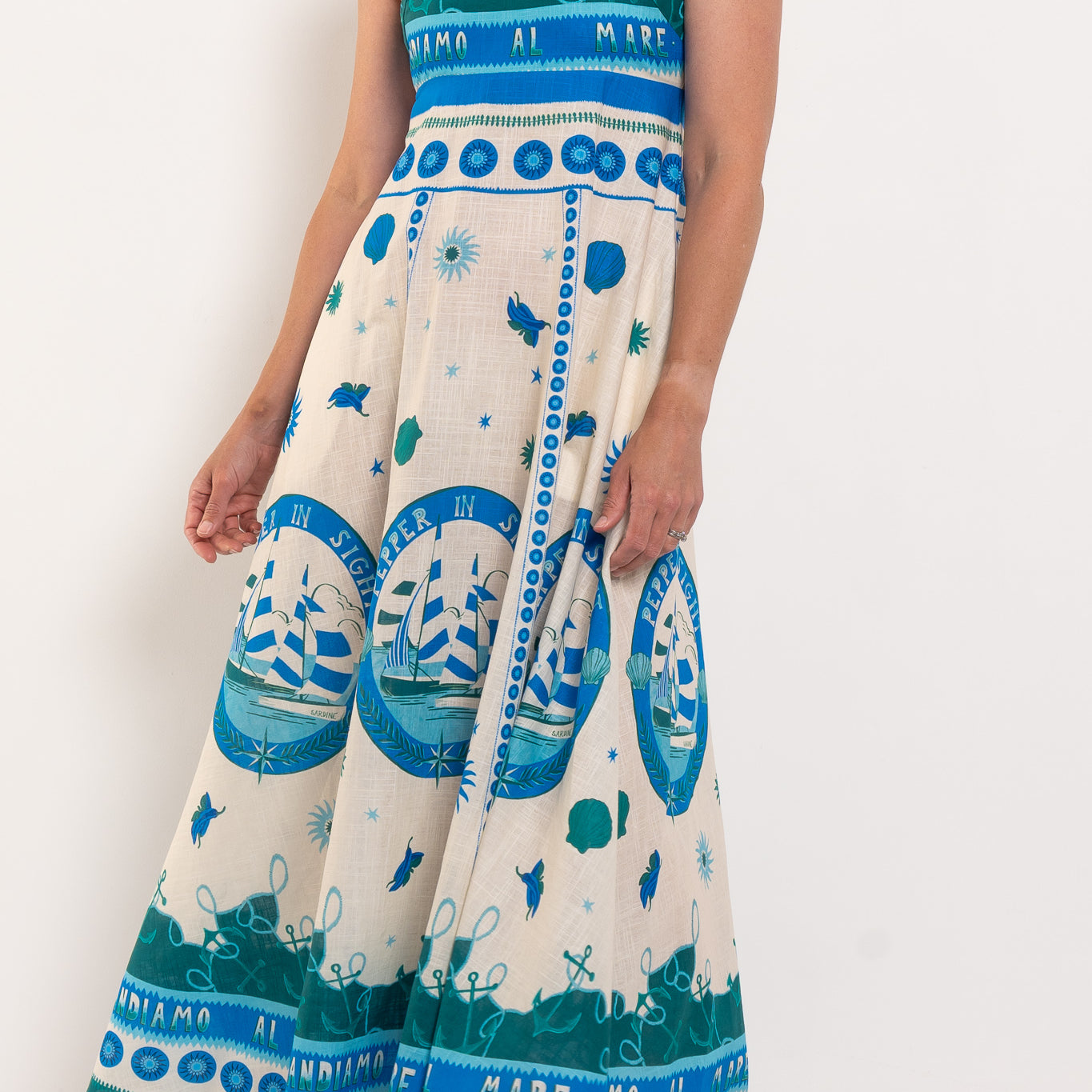 WALNUT Melbourne Sardinia Dress Andiamo Print