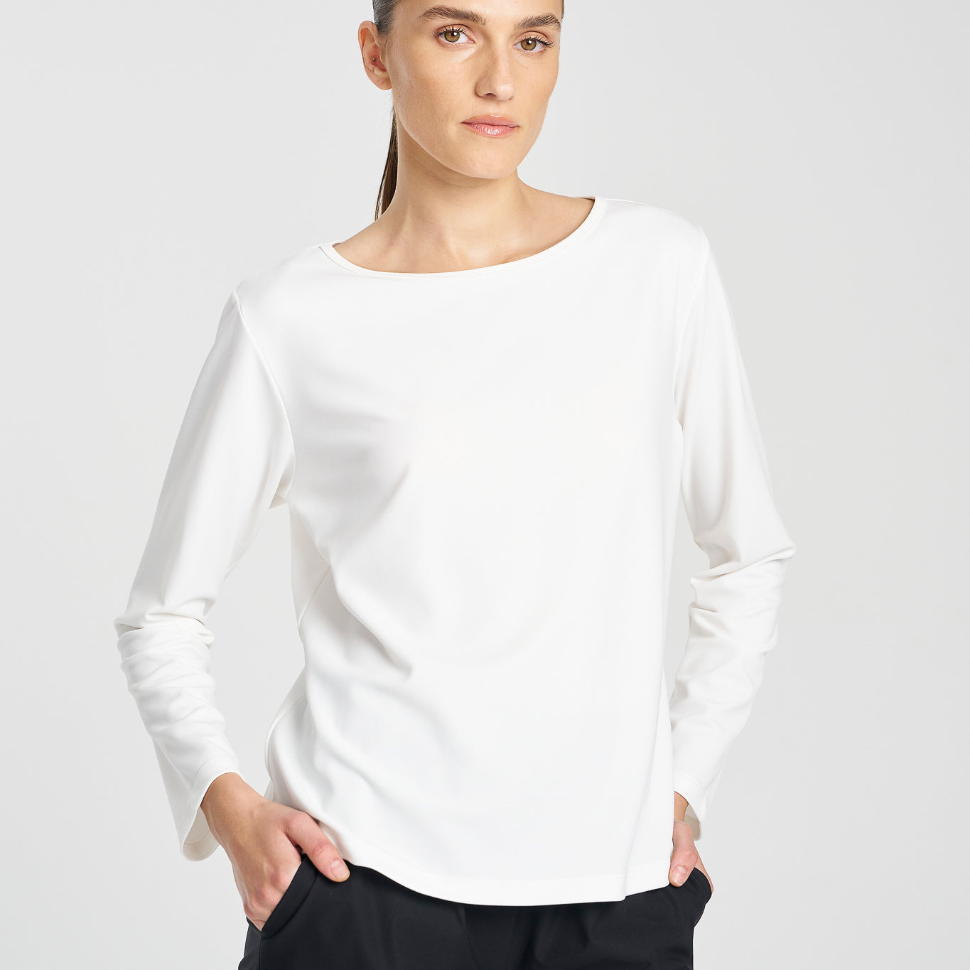 Mela Purdie Long Sleeve Powder Boater Powder Knit
