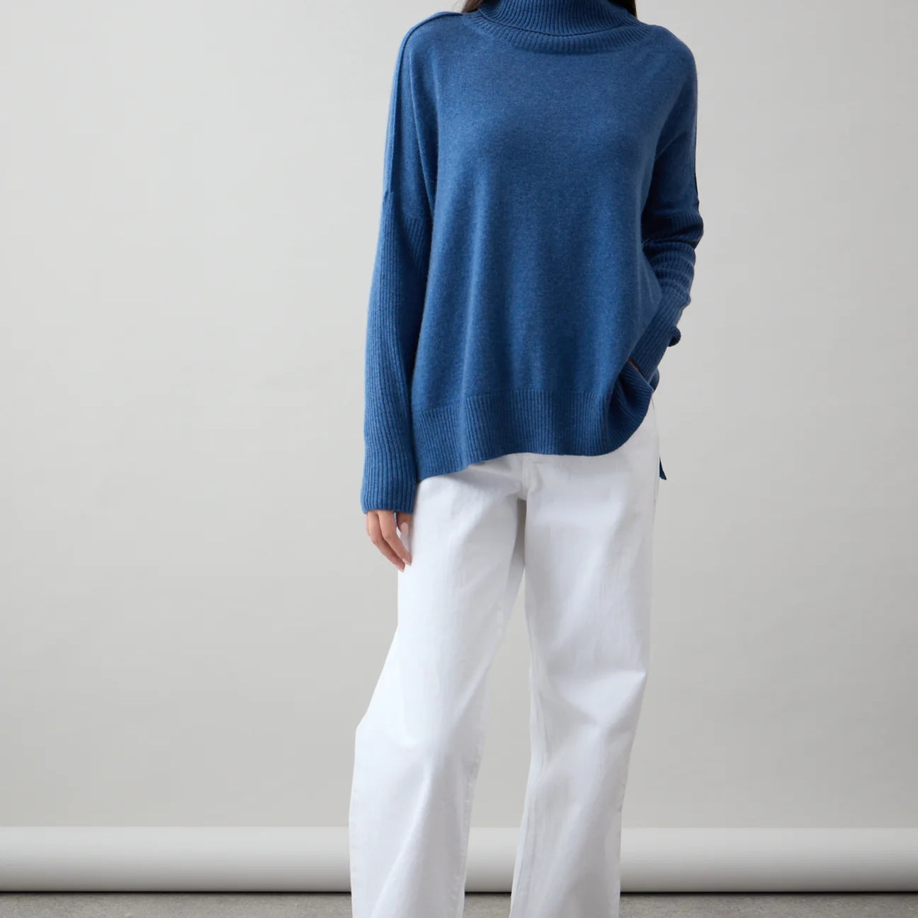 Mia Fratino Gigi Step Roll Neck Knit Cashmere