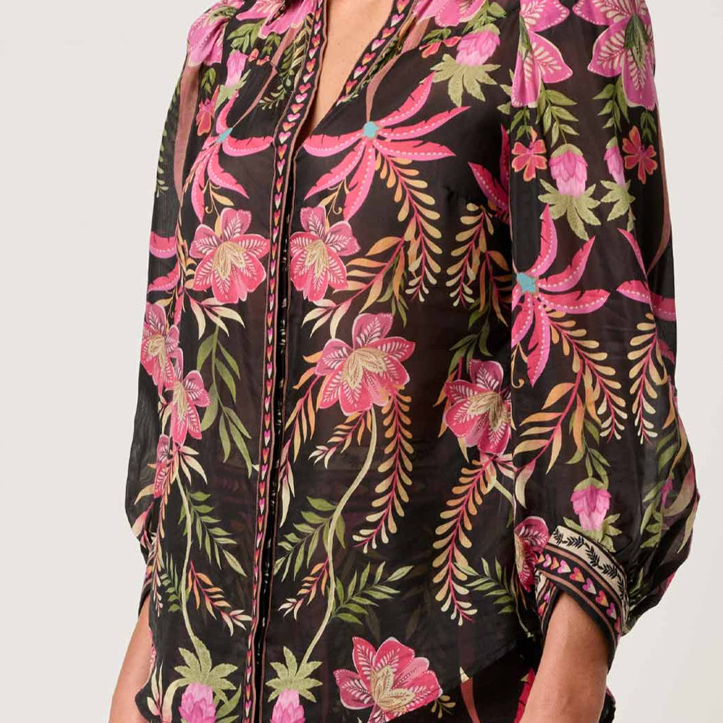 Once Was Elysian Cuffed Shirt Anthos Lotos