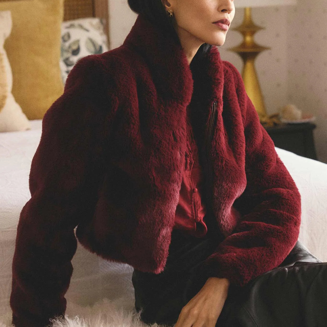 Once Was Dawn Faux Fur Jacket