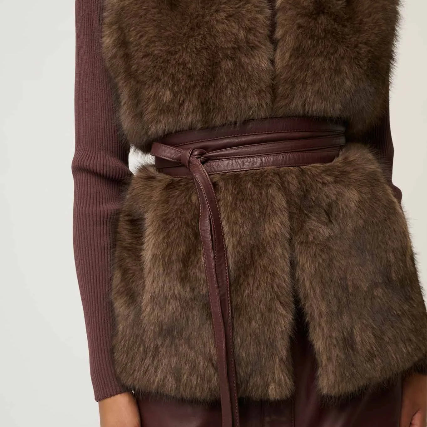 Once Was Milton Leather Wrap Belt