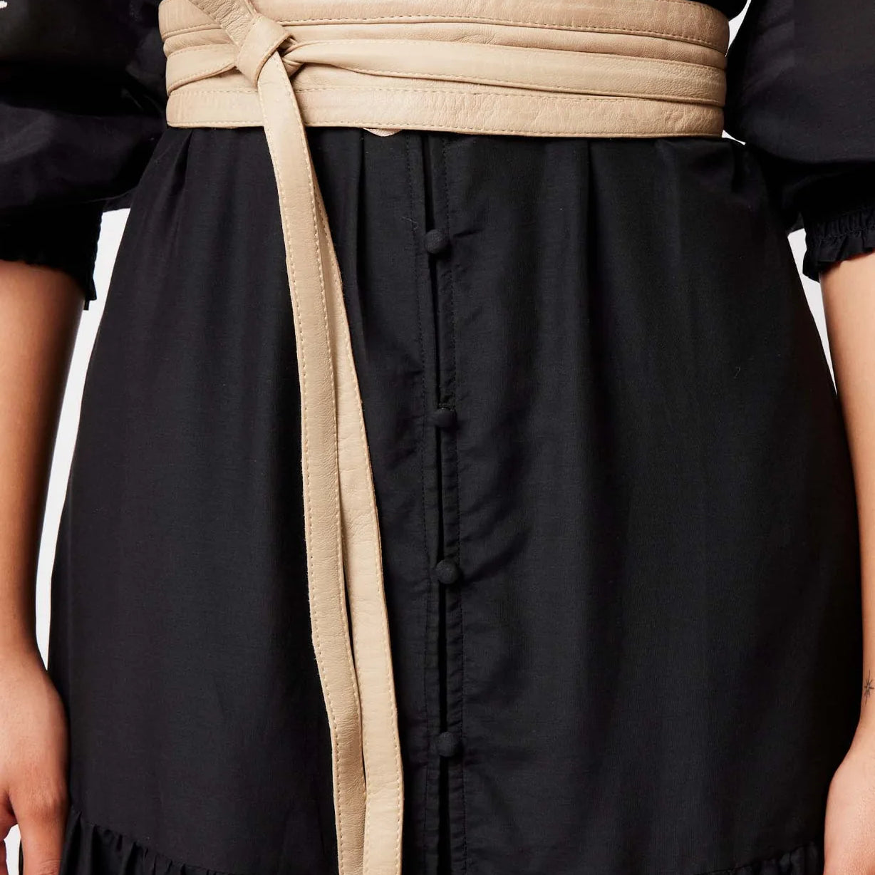 Once Was Milton Leather Wrap Belt