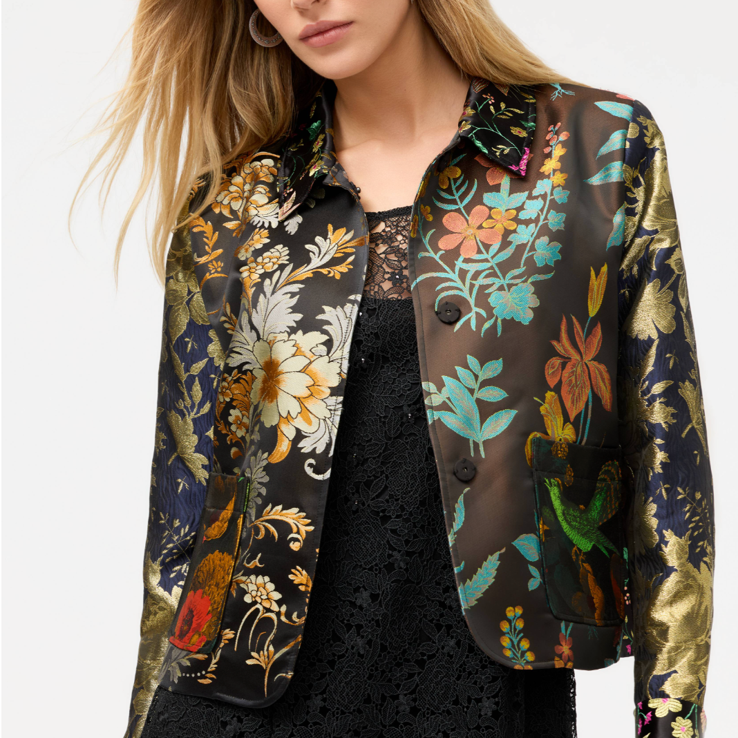 Johnny Was Limited Edition Jacquard Cropped Jacket