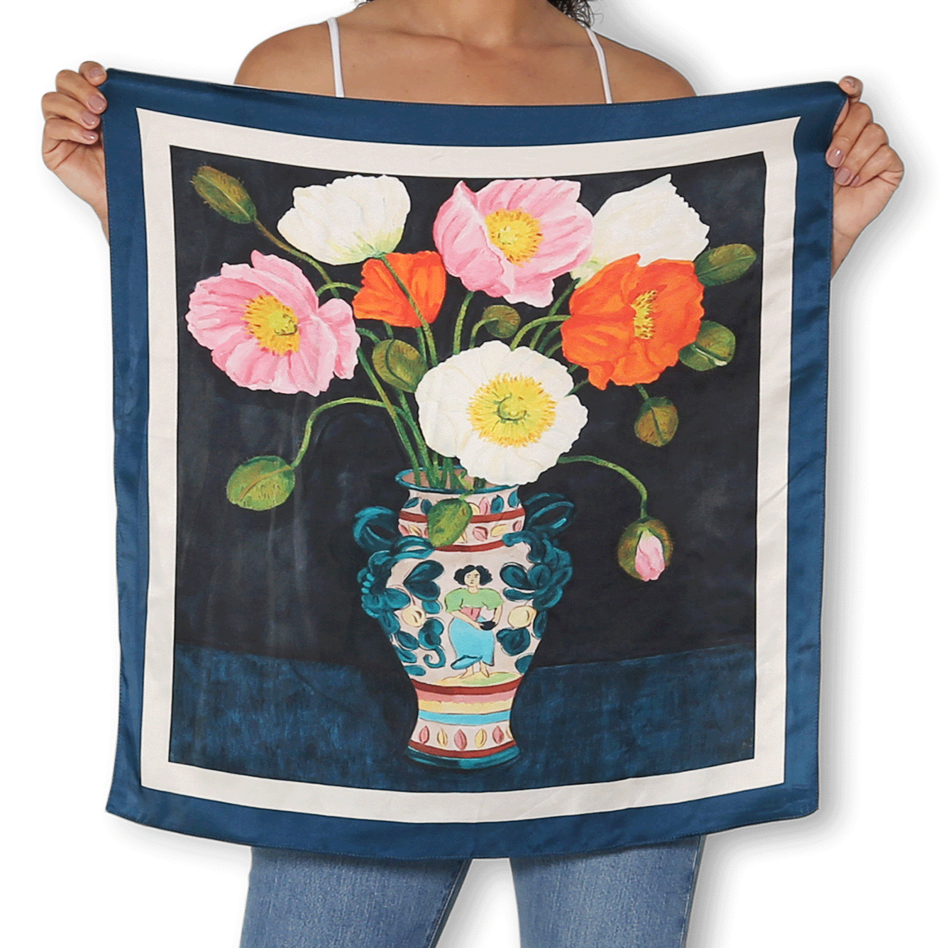 The Artists Label Silk Square Iceland Poppies