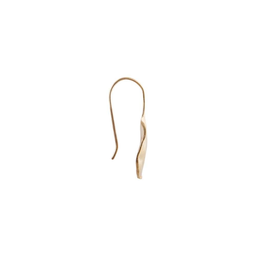 FAIRLEY Alexa Beaten Disc Earrings Gold - Impulse Boutique