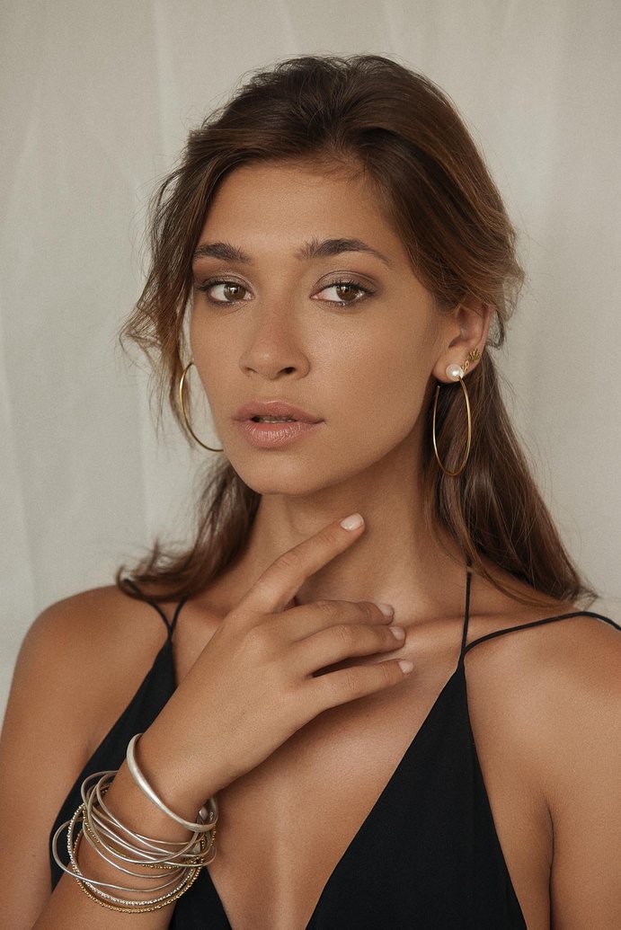 Fairley Pearl Teardrop Hoops - Impulse Boutique