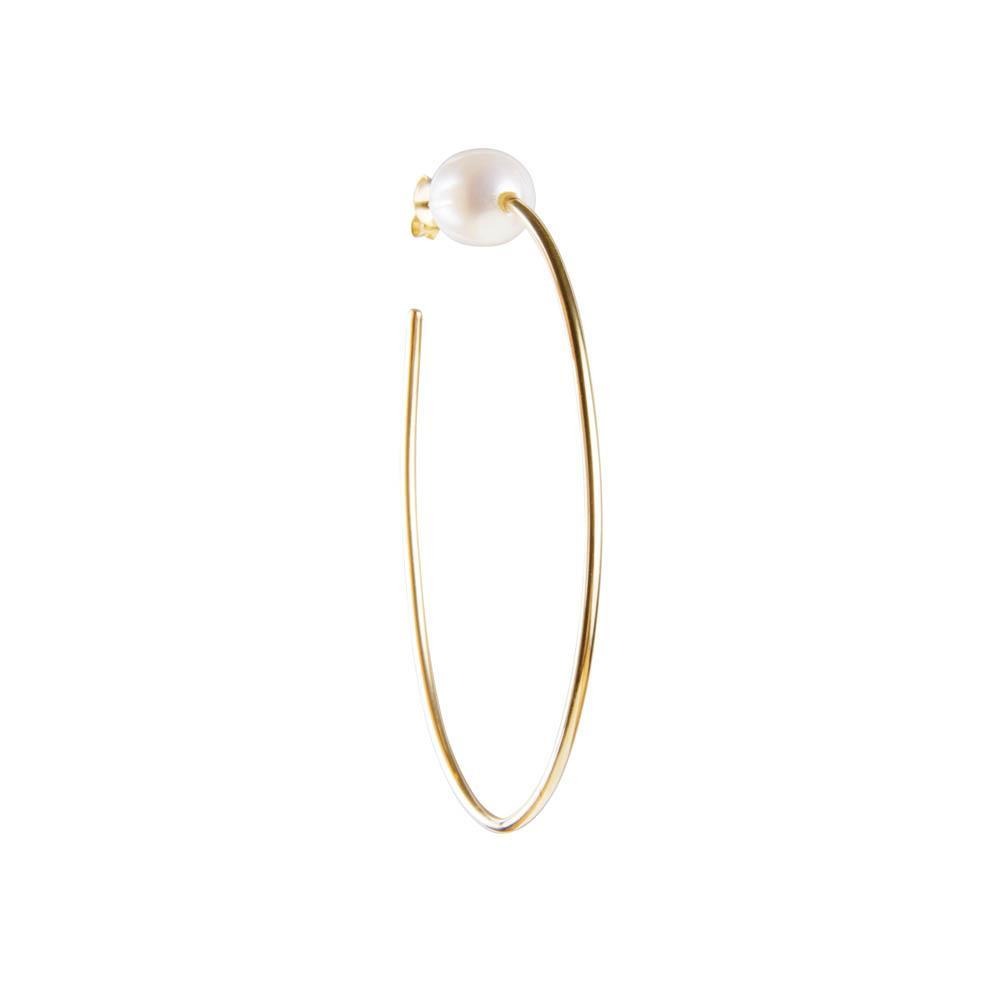 Fairley Pearl Teardrop Hoops - Impulse Boutique