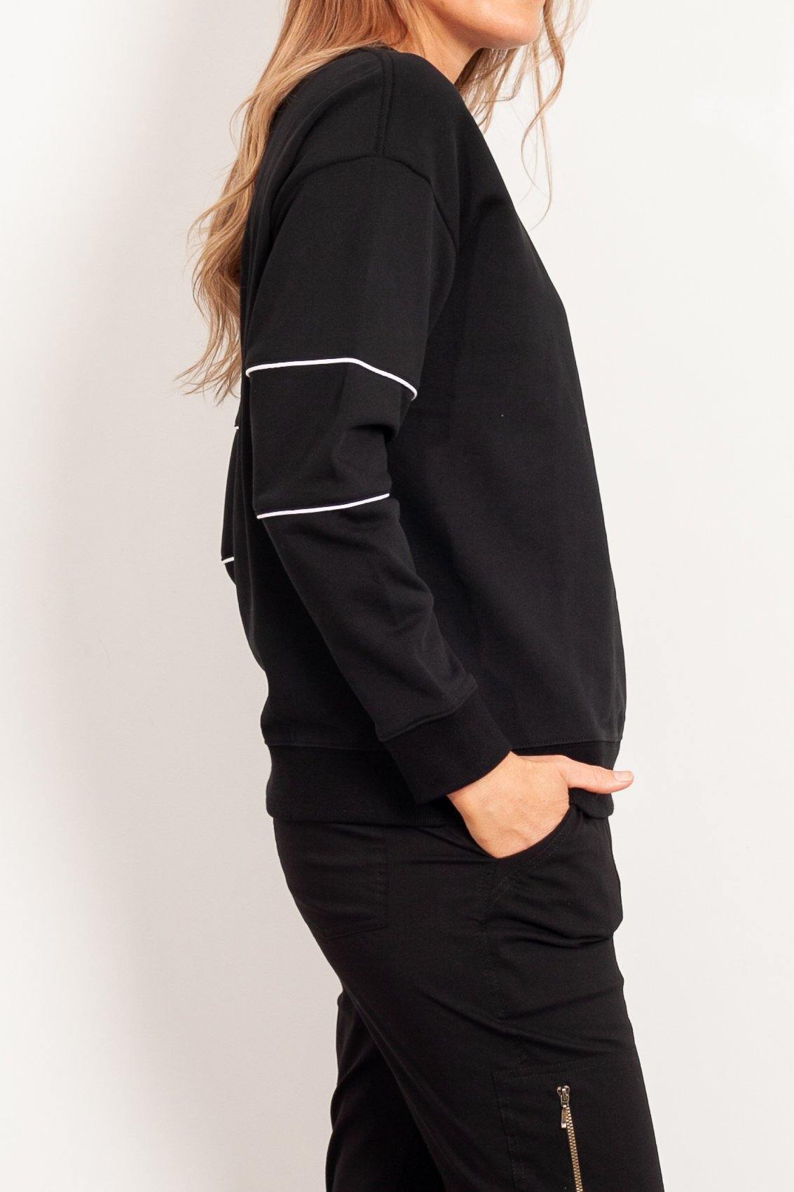 Casa Kuma Hooped Sleeve Sweater - Impulse Boutique