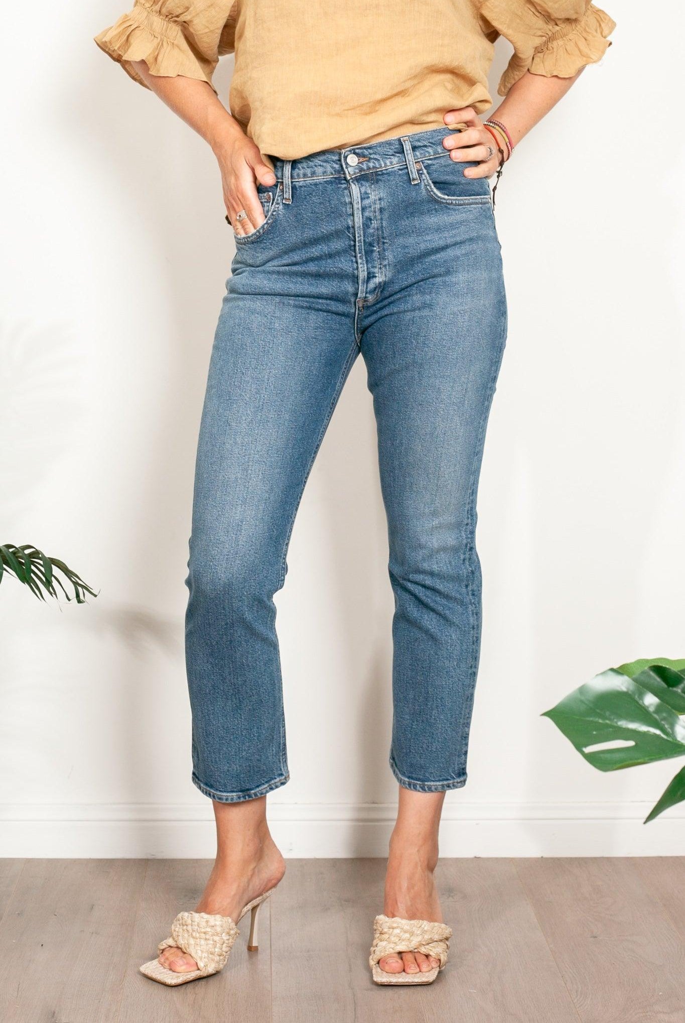 AGOLDE Riley High Rise in Transfer - Impulse Boutique