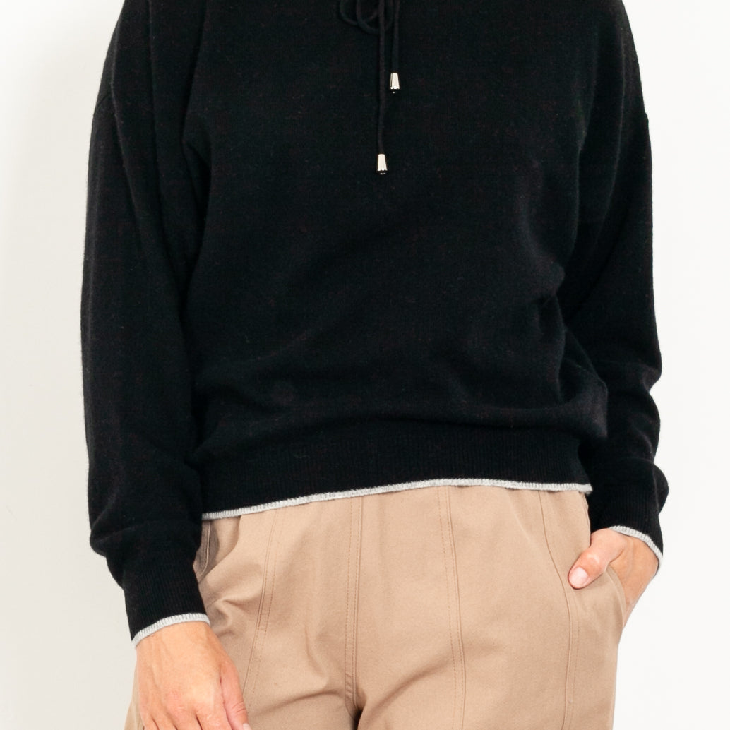 Mia Fratino Vivo Cashmere Contrast Hoodie