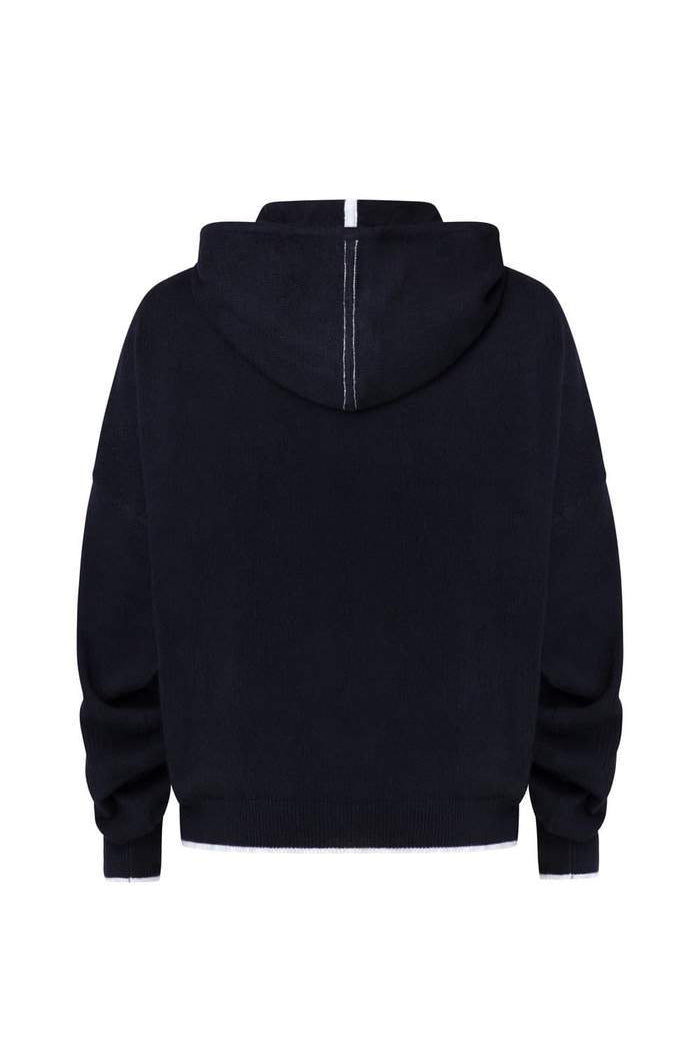 Mia Fratino Vivo Cashmere Contrast Hoodie - Impulse Boutique