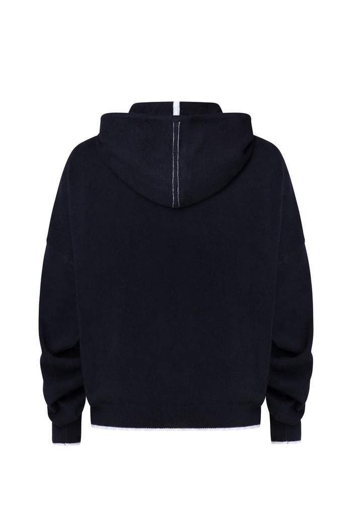 Mia Fratino Vivo Cashmere Contrast Hoodie - Impulse Boutique