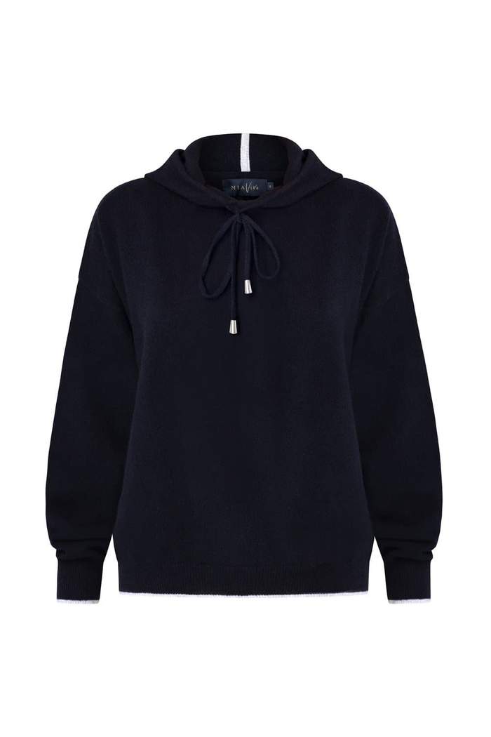 Mia Fratino Vivo Cashmere Contrast Hoodie - Impulse Boutique