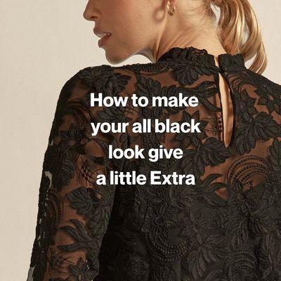 How to Add Interest to an All-Black Outfit