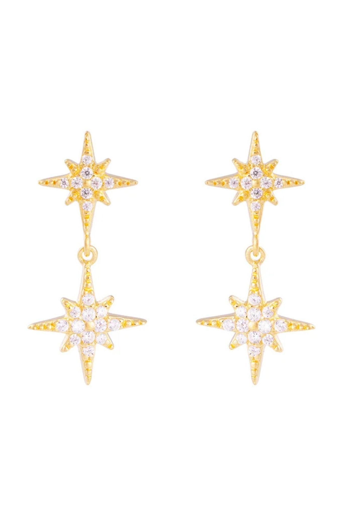 FAIRLEY Starburst Drop Earrings