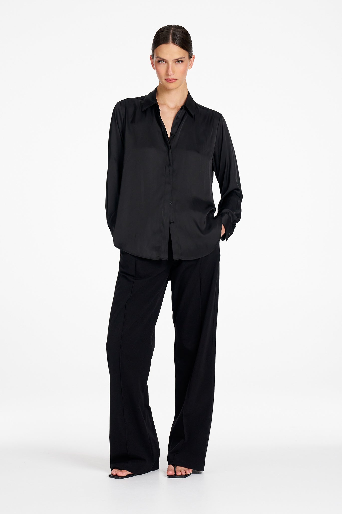 Signature Mela Purdie Charmeuse Shirt