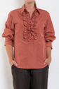 Mela Purdie Ruffle Resort Top Italian Taffeta
