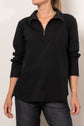 Mela Purdie Half Zip Blouse Microprene
