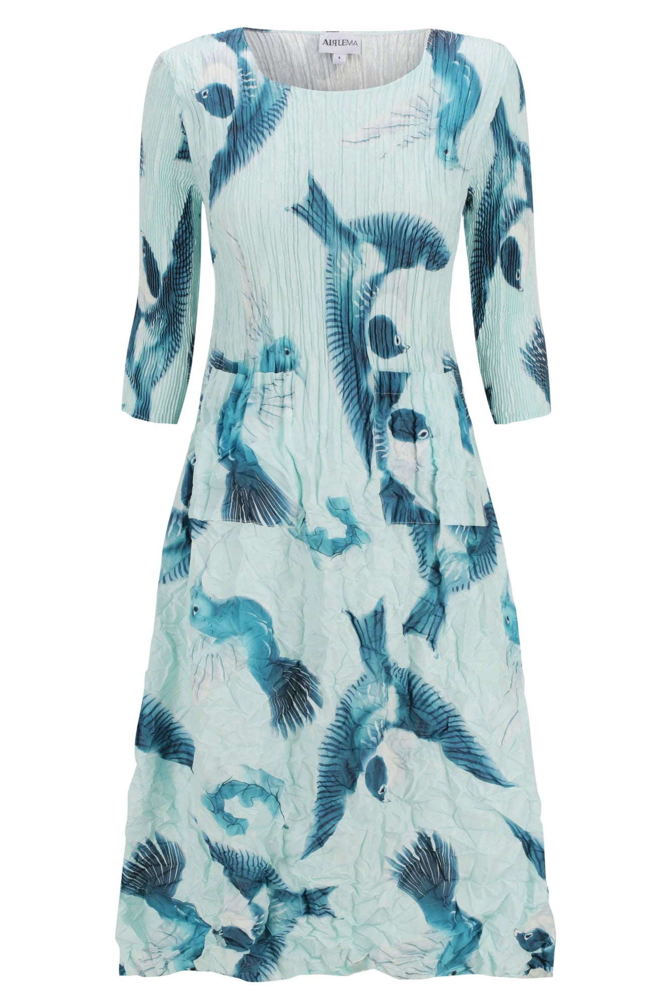 Alquema 3/4 Sleeve Smash Pocket Dress