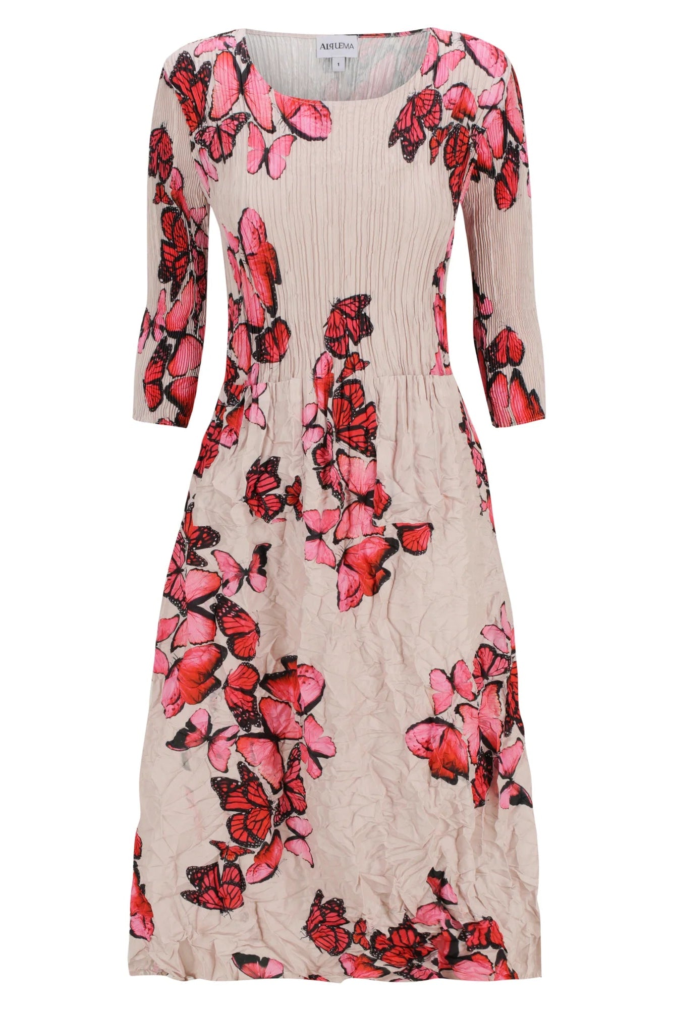 Alquema 3/4 Sleeve Smash Pocket Dress
