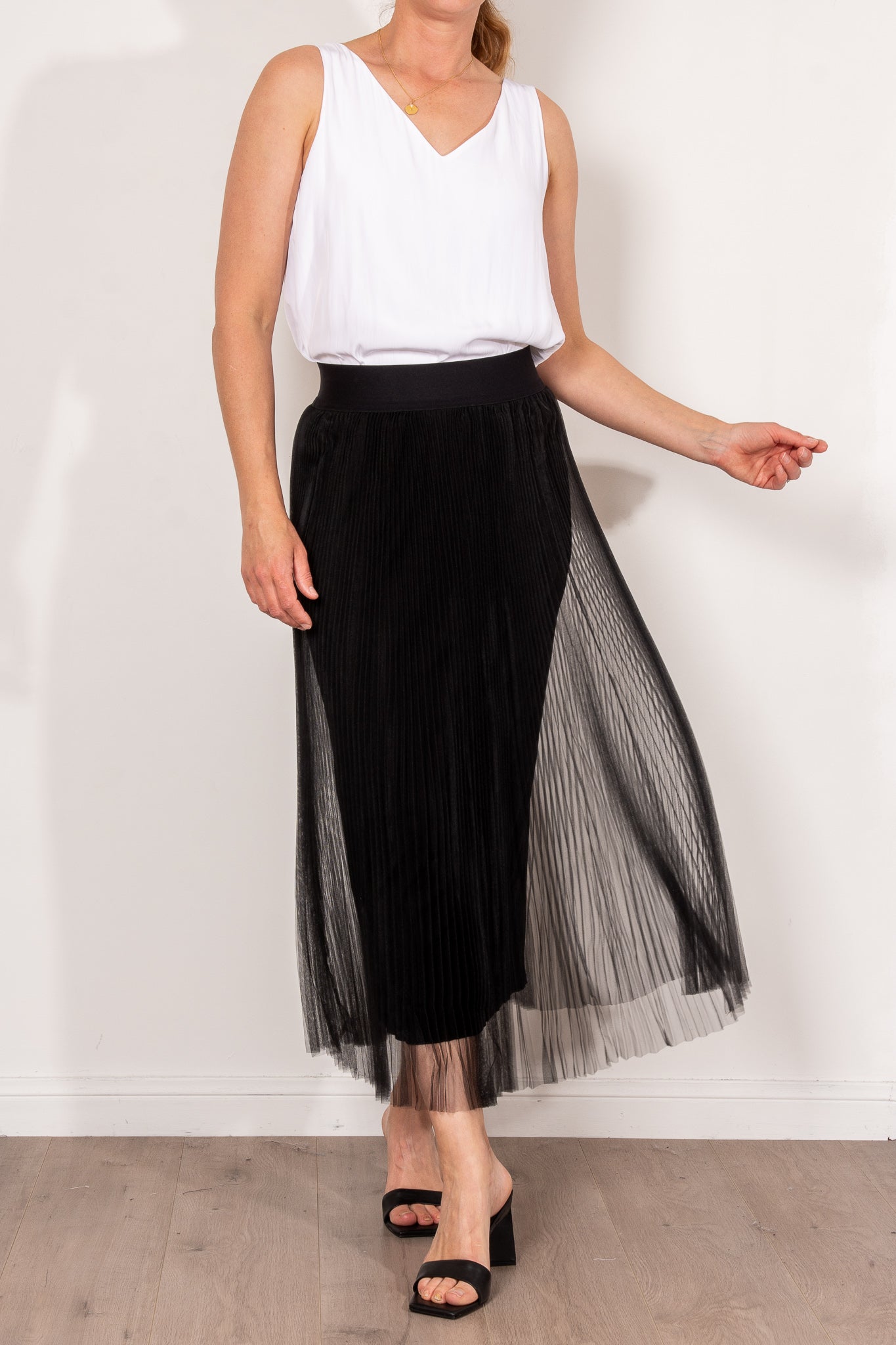 M.A. Dainty Lotus Tulle Skirt
