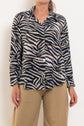 Mela Purdie Soft Shirt Brush Print Silk