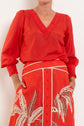 Once Was Calissa Cotton Silk Blouse