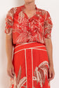 Once Was Lunette Ruched Sleeve Blouse