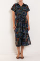 ELK Tilko Suma Line Print Shirt Dress