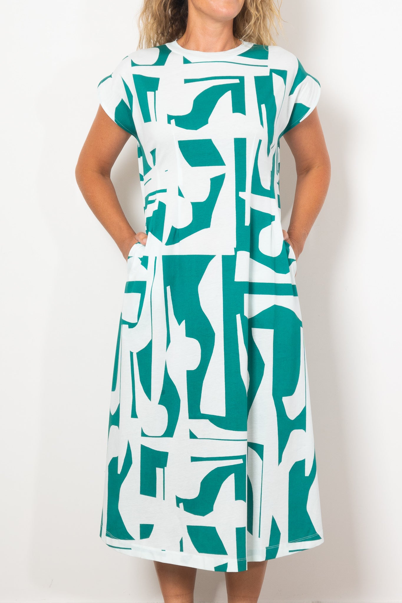 ELK Joia Braque Print Jersey Dress