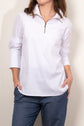 Mela Purdie Half Zip Blouse Microprene