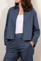 Mela Purdie Zip Bomber Soft Stretch Denim