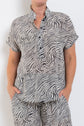 Mela Purdie Tab Stand Shell Fossil Print Silk