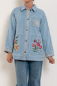 Johnny Was Oversized Denim Trucker Jacket Sunnie