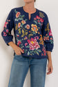 Johnny Was Split Neck Blouse Miraze