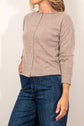 Mia Fratino Cashmere Reverse Button Cardi
