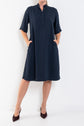 Mela Purdie Tab Plaza Dress Suit Stripe