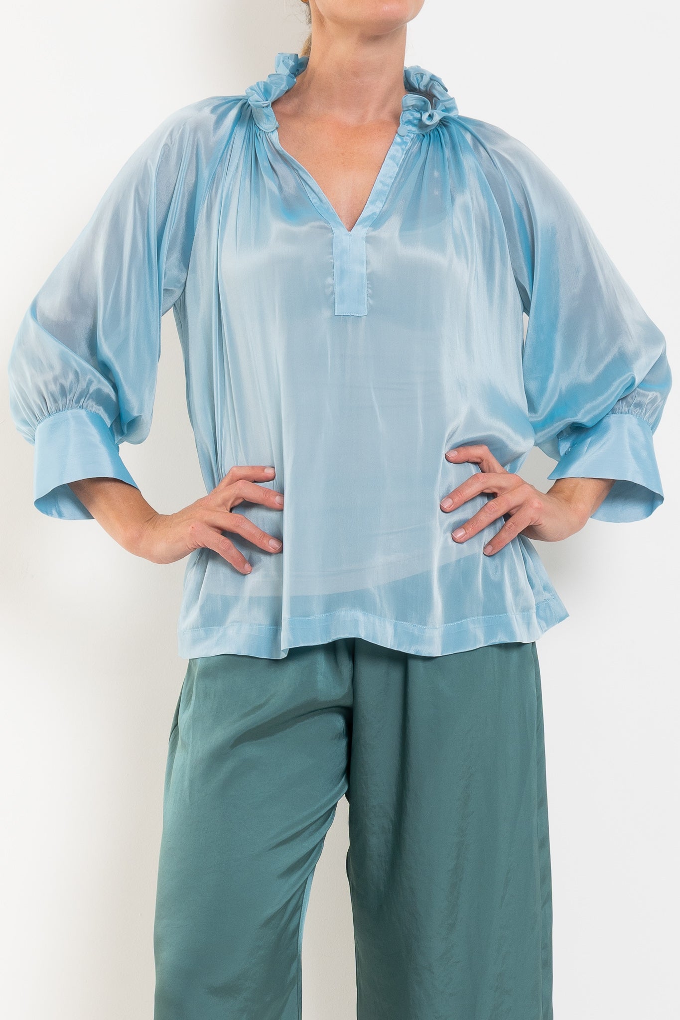Mela Purdie Roman Blouse Chiffon