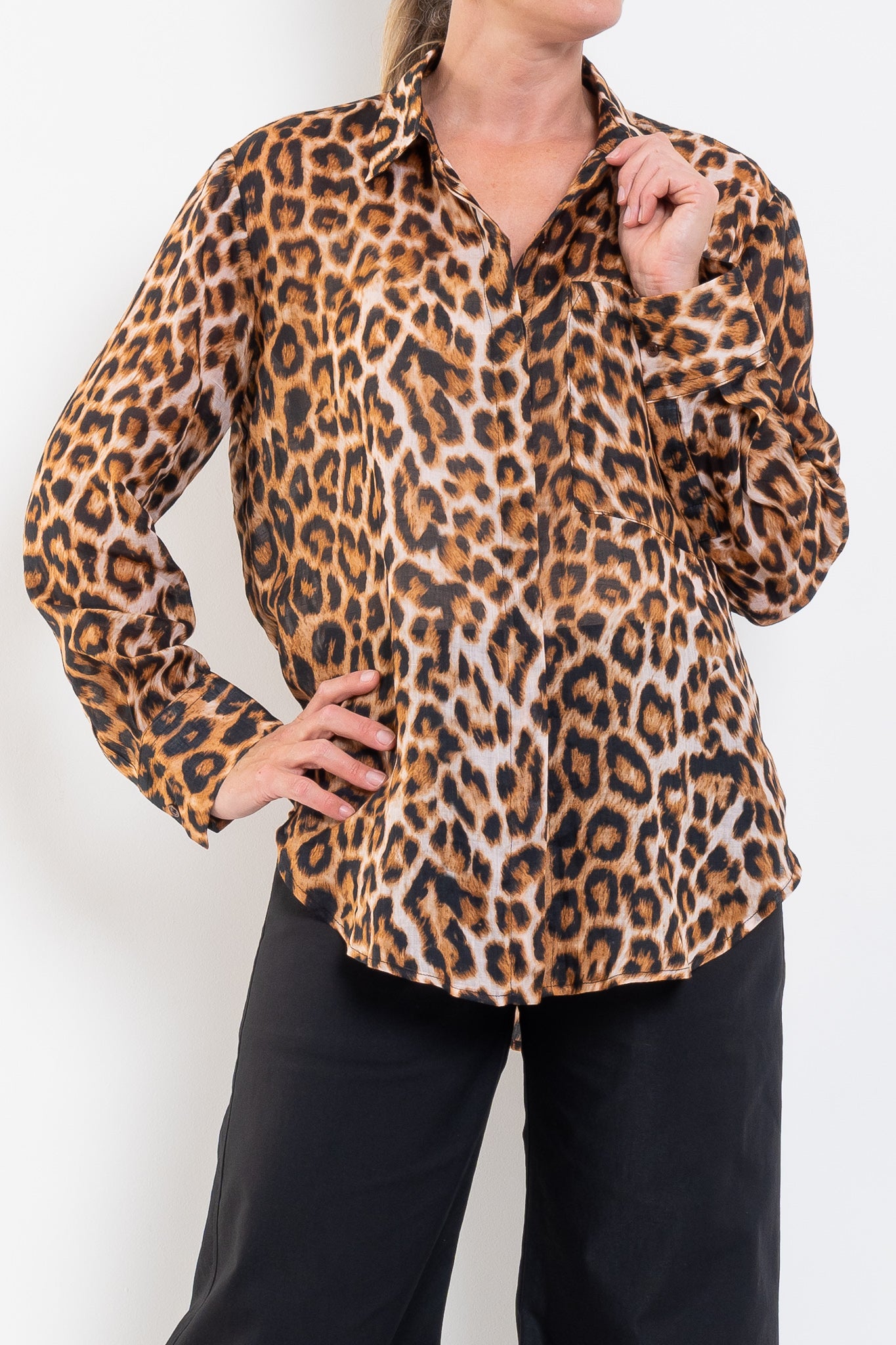 Mela Purdie Saville Shirt Wildcat Linen Viole
