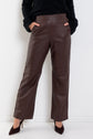 Once Was Joan Leather Straight Pant