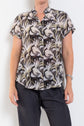 Mela Purdie Soft Stand Shirt Bayleaf Print Silk