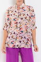 Mela Purdie Villa Overshirt Cezanne Print Silk