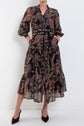 Once Was Wanderlust Pearl Embellished Cotton Silk Dress