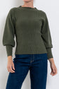 Once Was Roselle Merino Wool Blend Ribbed Knit Top
